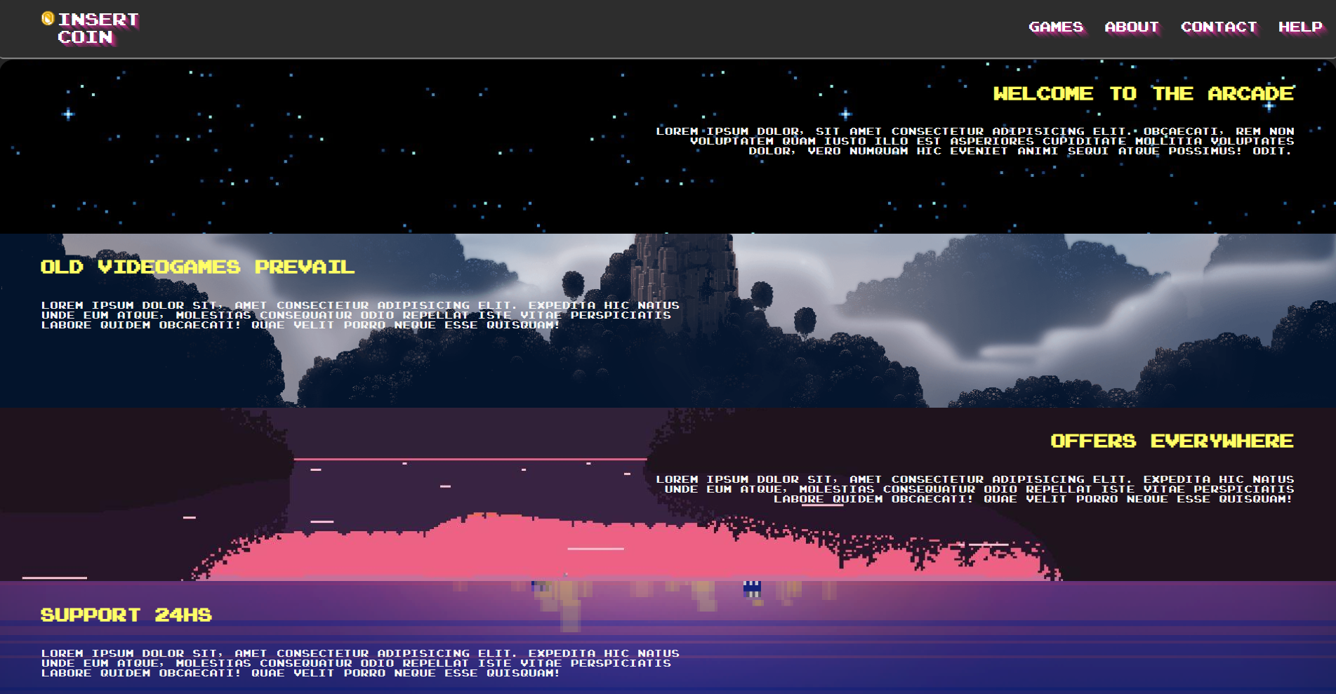 Vista de Arcade World